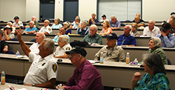 Volunteers getting classroom training